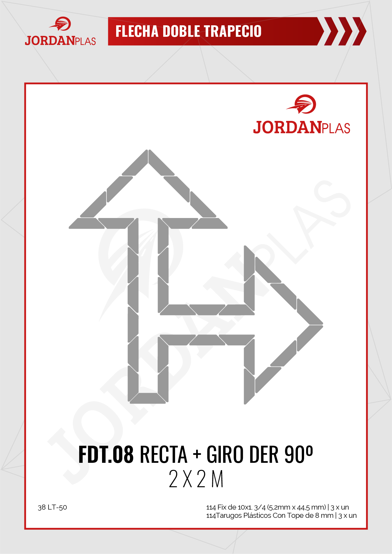 FDT08 Recta + Giro Der 90°